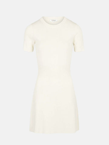 Morgan ženska bijela haljina kratkih rukava