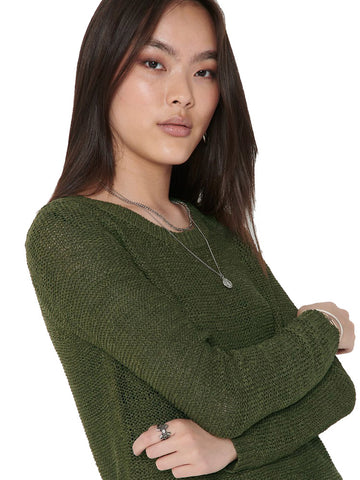 Only ženski zeleni pulover