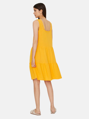 Vero Moda ženska žuta haljina