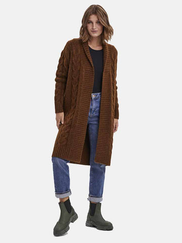 Vero Moda ženski smeđi kardigan