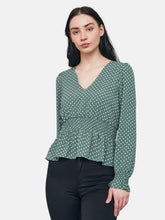 Vero Moda ženska zelena bluza dugih rukava