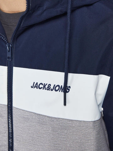 Jack & Jones muška plava jakna s kapuljačom