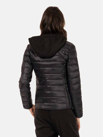 Armani Exchange ženska crna jakna s kapuljačom