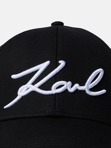 Karl Lagerfeld ženska crna kapa sa šiltom